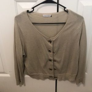Calvin Klein Gold Cardigan